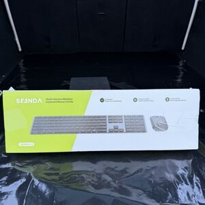Seenda Wireless Bluetooth Keyboard‎ Mouse  Mac Multi-Device Rechargeable.